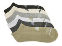 Cushioned No Show Socks - 6 Pack White/Charcoal/Sage Green view