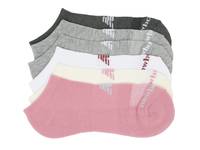 Cushioned No Show Socks - 6 Pack Pink/Grey/Black view