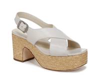 Clementina Platform Sandal Off White view
