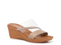 Madge Wedge Sandal Clear/Taupe view