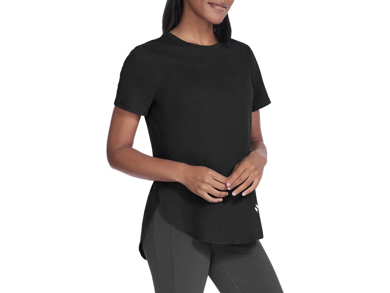 GO WALK Wear GO DRI Luxe Rib Tunic Tee