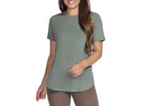 GO WALK Wear GO DRI Luxe Rib Tunic Tee Taupe view