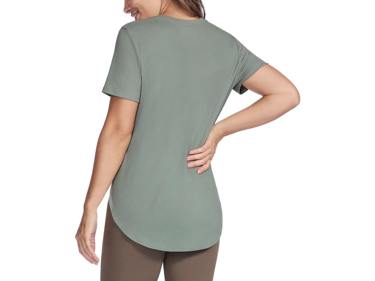 GO WALK Wear GO DRI Luxe Rib Tunic Tee