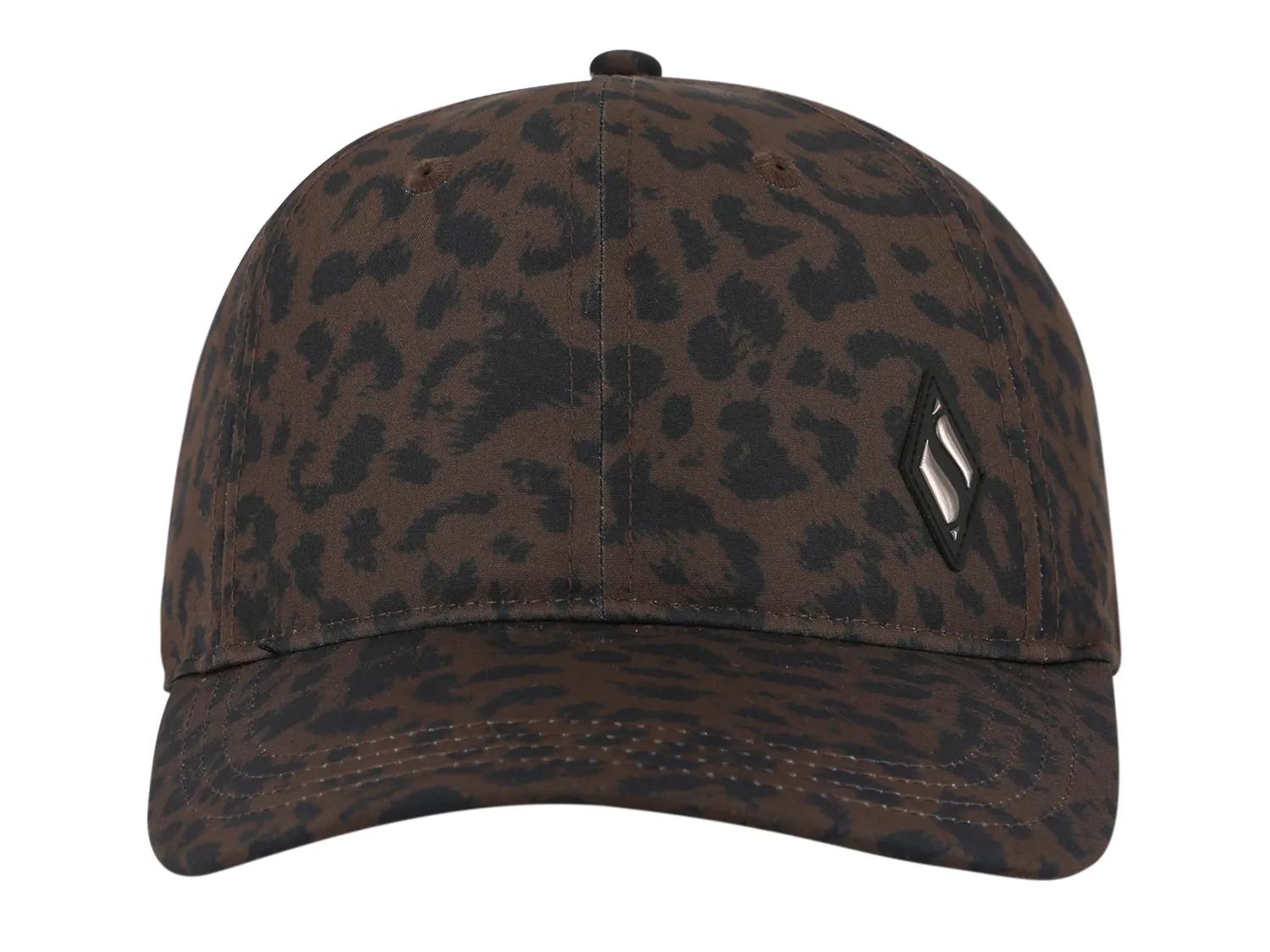 Skechers Sketchshine Cheetah Baseball Cap In Brown/black Cheetah Print