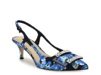 Neeri Pump Blue Floral Print view