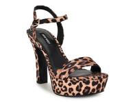 Solas Platform Sandal Tan/Black Leopard Print view