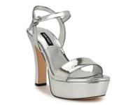 Solas Platform Sandal Silver Metallic view