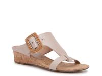 Vine Wedge Sandal Platinum view