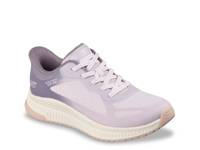 Hands Free Slip-Ins BOBS Squad 4 Staple Look Sneaker - Women's Purple view