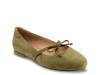 Carissa Ballet Flat Olive Green Suede view