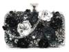 Floral Clutch Black/Silver view