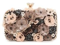 Floral Clutch Taupe view