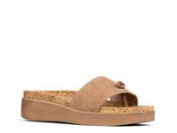 Farrah Wedge Sandal Tan Nubuck view