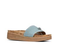 Farrah Wedge Sandal Light Blue Nubuck view