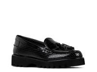 Haarlem Platform Loafer Black Crinkle Patent view