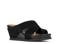 Sisu Wedge Sandal Black Suede view