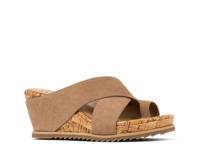 Sisu Wedge Sandal Tobacco Suede view