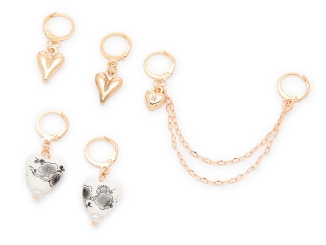 Multi Heart Shoe Charms - 5 Pack