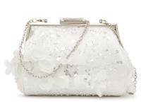 Tulle Bridal Clutch White view