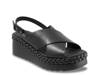 Melia Wedge Sandal Black view