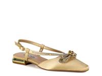 Kendal Flat Gold Metallic Satin view