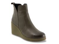 Laura Wedge Bootie Olive Green view