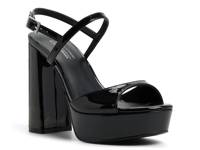 Fiercee Platform Sandal Black view