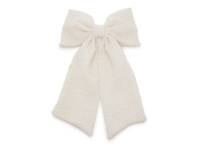 Textured Bow Clip Cream view