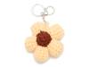 Crochet Flower Bag Charm Yellow view