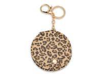 Leopard Mirror Bag Charm Brown/Beige Leopard Print view