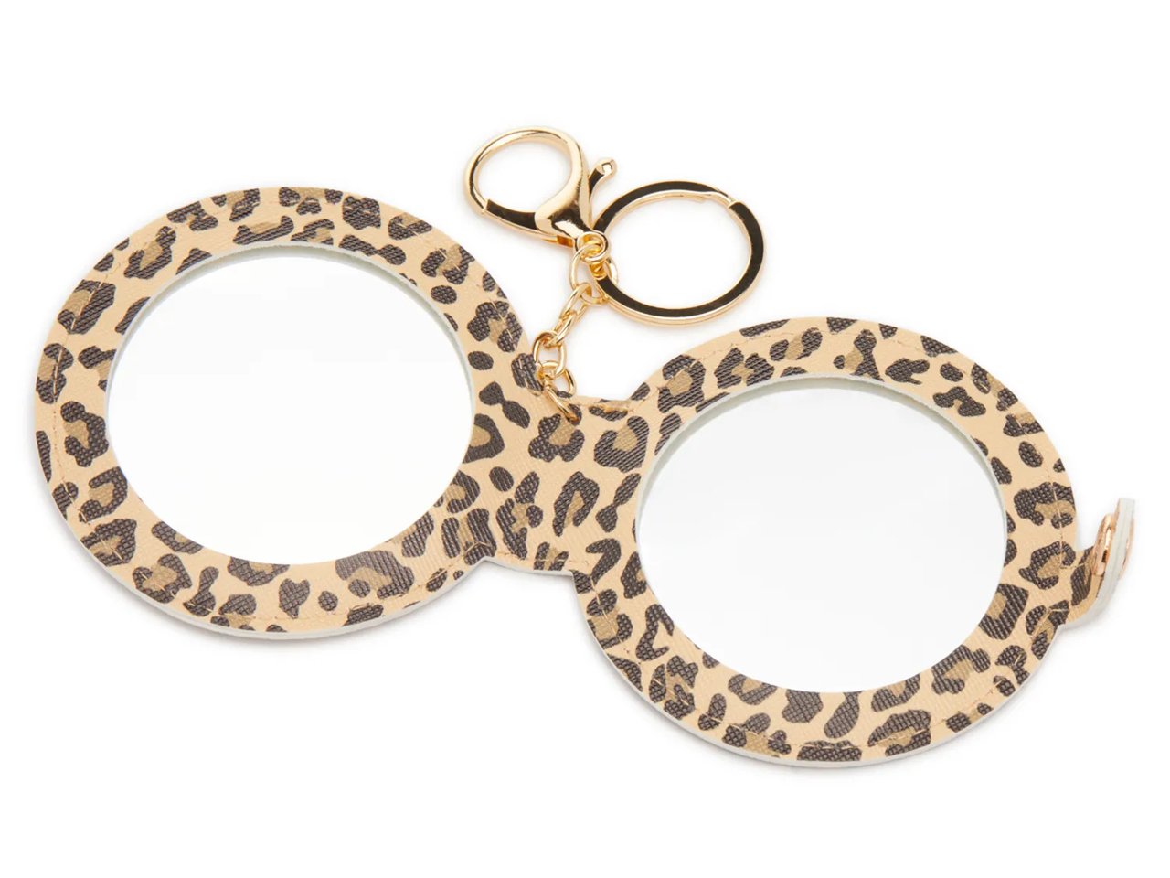 Leopard Mirror Bag Charm