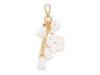 Flower Tassel Bag Charm White view