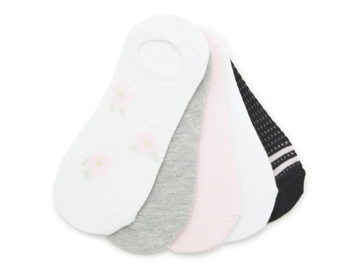 Texture Floral No Show Liners - 5 Pack