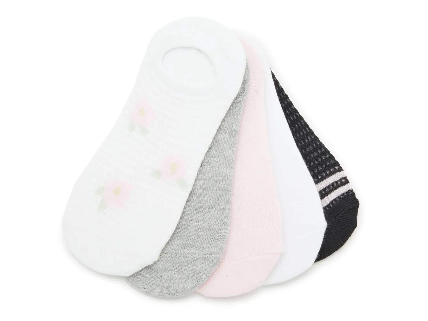 Texture Floral No Show Liners - 5 Pack