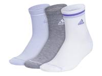 Cushioned Sport 2.0 Women's Ankle Socks - 3 Pack Purple/Grey/White view