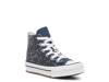 Chuck Taylor All Star Glitter High-Top Sneaker - Kids' Navy view