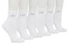 Cushioned Women's Quarter Socks - 6 Pack White view