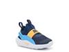 Flex Runner 4 Slip-On Sneaker - Kids' Navy/Orange view