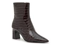 Sunny Bootie Dark Brown Croc Print view