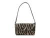 Zebra Beaded Shoulder Bag Bronze/Black Zebra Print view