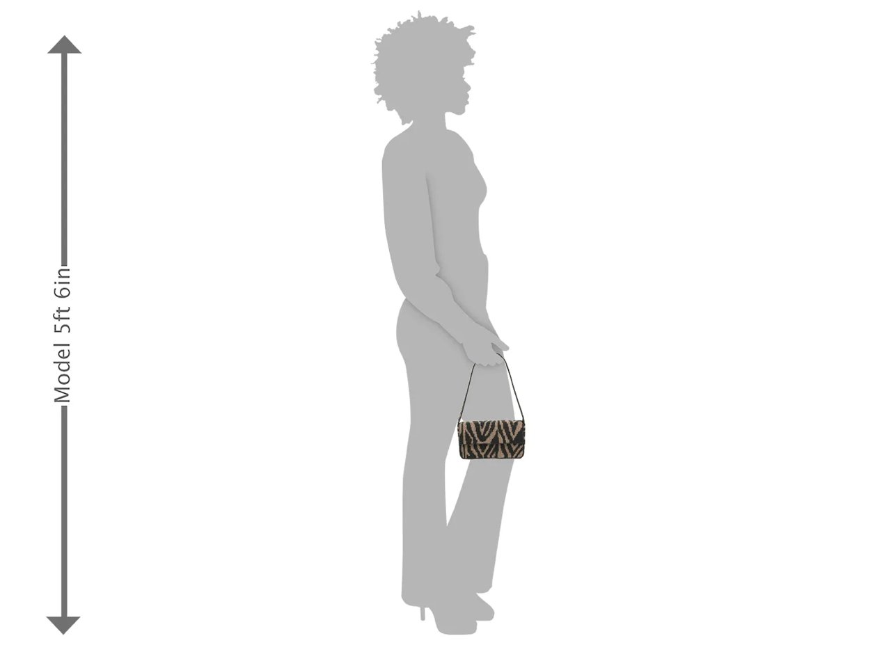 Zebra Beaded Shoulder Bag