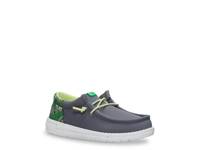 Wally Funk Game On Slip-On - Kids' Grey/Green view