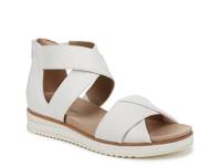 Zoom Platform Sandal White/Tan view