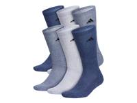 Athletic Cushioned Men's Crew Socks - 6 Pack Blue/Grey view