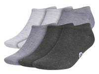 Superlite Classic Men's No Show Socks - 6 Pack Grey/Blue view