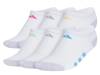 Athletic Cushioned Kids' No Show Socks - 6 Pack White view