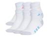 Athletic Cushioned Kids' Ankle Socks - 6 Pack White view