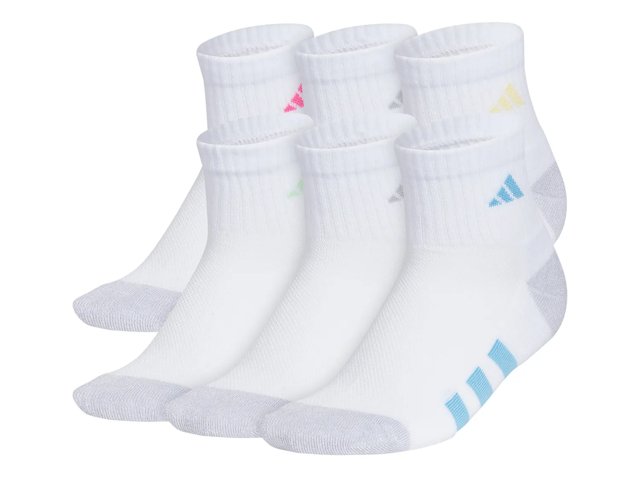 Athletic Cushioned Kids' Ankle Socks - 6 Pack