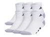 Athletic Cushioned Kids' Ankle Socks - 6 Pack White view