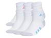 Athletic Cushioned Kids' Ankle Socks - 6 Pack White view